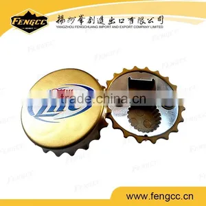 Promotion Round Beer Bottle Cap Shaped Magnet Bottle Opener for Beer Bottle thumbnail-1