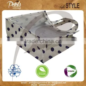 See Through PVC Indian Bags With Jute Sides - Made From Thick PVC & Laminated Jute thumbnail-3