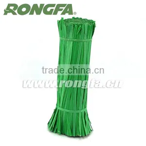 6mm x 15cm Gardening Use Green Paper Twsit Ties for Machine thumbnail-3