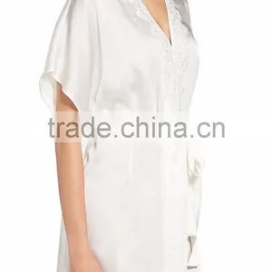 Spa Robes Wholesale Fashion Modern Choir Sleepwear for Women Night Cheap Silk Robes thumbnail-3