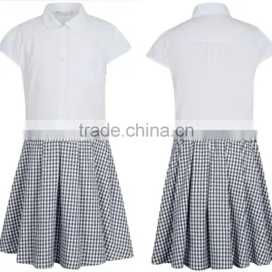 WHOLESALE School Uniform Patterns Girls School Gingham Dress thumbnail-2