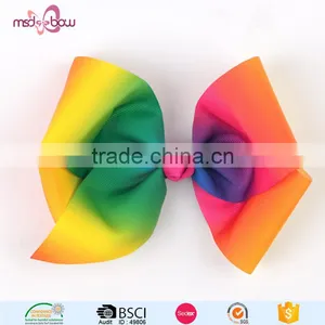 Wholesale Fancy Rainbow Hair Bow thumbnail-1