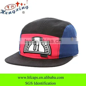 Multi Color Cotton Cheap 5 Panel Fashion Custom 5 Panel Hat Cap thumbnail-1