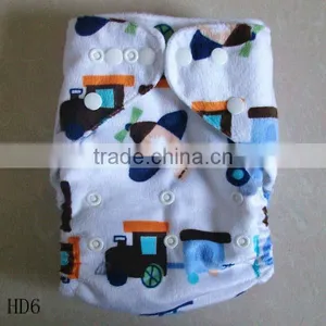 Minky PUL Baby Pocket Cloth Diaper thumbnail-1