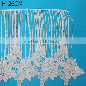 New Product Bridal Sari Border Lace Trim Schiffli Embroidery Designs thumbnail-1