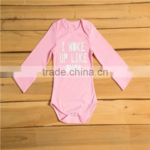 Wholesale Cotton Organic Onesie Plain White Long Sleeves Baby Romper thumbnail-1
