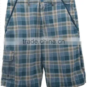 Grid Pattern Stocklot Beach Board Shorts thumbnail-2