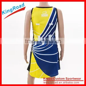 Popular Womens Lycra Netball Dress Popular Netball Bodysuits Team Custom Netball Jersey thumbnail-6