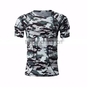 China Factory Camo Color Padded Compression Shirt thumbnail-2
