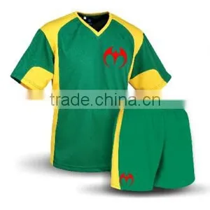 Green and Yellow Color Soccer Suit thumbnail-1