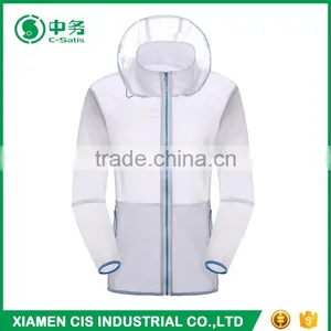 Custom Outdoor Ultrathin Sunscreen Ladies Blank Skin Jacket With Hood thumbnail-5