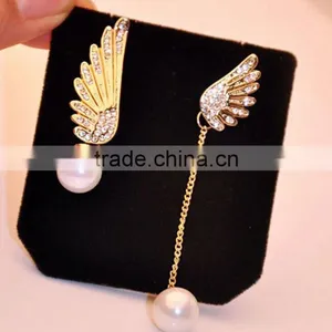 Zm33723a Fashion Jewelry 2017 Latest Unique Design Gold Plated Earrings thumbnail-5
