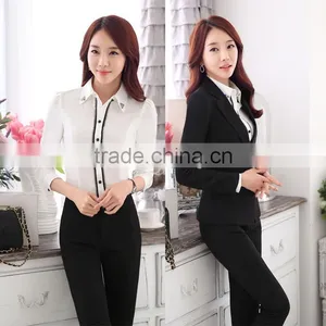 Ladies Office Uniform Designs Hotel Uniforms for Women Pants and Blouse thumbnail-2