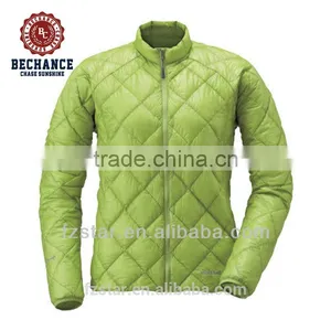 Woman 100% Nylon Goose Down Diamond Jacket thumbnail-1