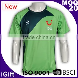 BSCI/ISO9001 Factory Dry Fit Breathable Fabric Italy Sublimation Ink Hotsale Cheap Custom Sports Team t Shirts thumbnail-1