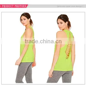 Breathable Polyester Spandex Yoga Wear Fitness Wear Fitness Tank Top thumbnail-4