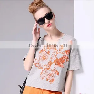 Wholesale Fashion Embroider Women's Crop Top thumbnail-3