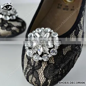 4CM Rhinestones Shoe Decoration Clip-On Shoe Clip Deco Ornament With Metal Clip Jewelry Accessories for Shoes Hat thumbnail-1