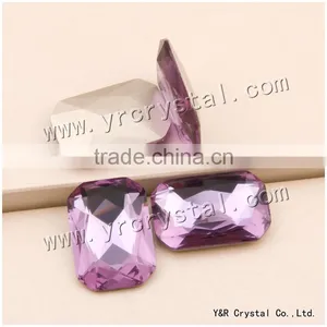 4627 Octagon Crystal 13*18mm Violet Color Stones Diamond Stone thumbnail-1