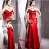 Splendid Red Wedding Evening Dresses,brand New Wedding Evening Gowns thumbnail-1