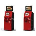 Customer Service Banking ATM Kiosk , Money Automatic Teller Machine Red Color thumbnail-1