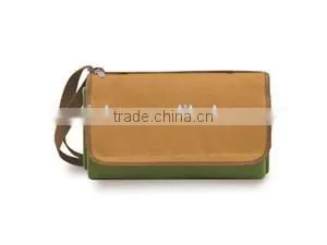 2014Xinbo Pine Green Camel Brown Picnic Blanket thumbnail-1