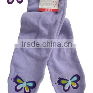 Lilac Color Polar Fleece Non-slip Socks thumbnail-1