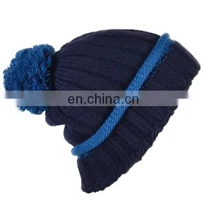 Green Pom Pom Beanie With Pompoms Wholesale thumbnail-3