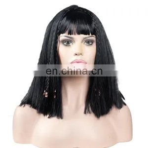 Deluxe Egyptian Cleopata Nefertiti Queen Halloween Wig FGW-0069 thumbnail-1