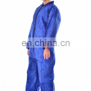 Safety pp Nonwoven Disposable Coverall Without Hood thumbnail-6