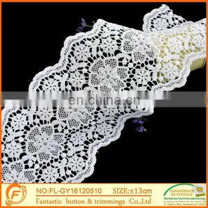Trimming Laces And Chiffon White Rose Fabric Lace Wholesale Lace thumbnail-3