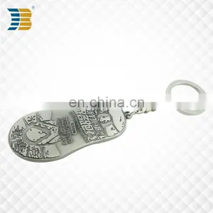 Shoe Shape Custom Made Bronze Keychain With Keyring thumbnail-2