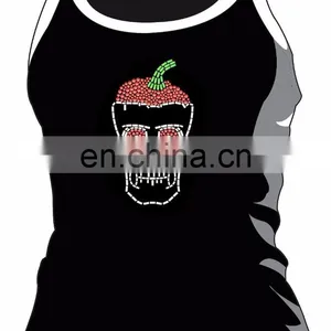 The Latest Design Skull Rhinestone Applique With Pepper Cap thumbnail-2