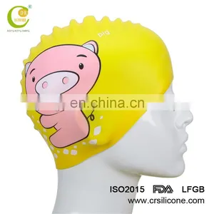 Long Hair Swim Cap Waterproof Silicone Swimming Caps For Adult Men Women Ladies thumbnail-3