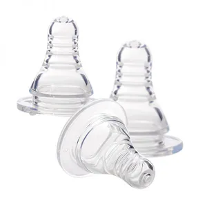 Food Grade BPA Free Standard Specifications Silicone Baby Milk Feeding Bottle Nipple thumbnail-2