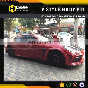 Msory Design Style Carbon Fiber FRP Full Set Bumper Kit for Porsch Panamer 2014 2015 2016 971 Body Kit thumbnail-1