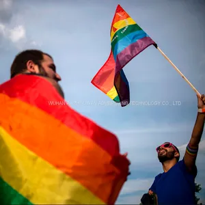 Factory Wholesale Stock Cheap 3*5ft Gay Pride LBGT Rainbow Flag thumbnail-3