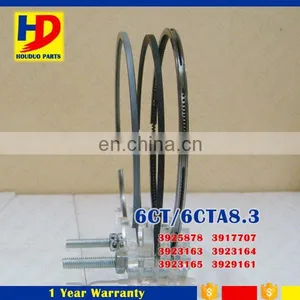 Excavator Engine 6CT 6CTA8.3 Piston Ring Set OEM No 3925878 3917707 thumbnail-1