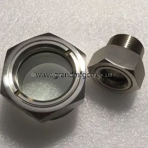 High Pressure Stainless Steel 316 Oil Level Sight Glass for BHO Extractor Close Loop Male M18 M27 M36x1.5 thumbnail-2