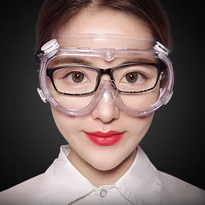 Medical Goggles, Flat Lenses, Medical Anti-virus Eye Mask, Isolation Mask, Protective Glasses, Anti Fog, Totally Closed thumbnail-1
