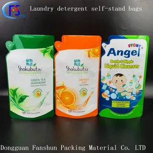 Composite Color Printing Plastic Self-supporting Bag Detergent Powder Self-sealing Self-supporting Bag Special-shaped Plastic ba thumbnail-2