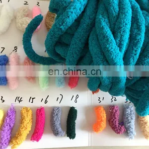 35colors 2cm Thick Polyester Chenille Chunky Yarn for Knitting Chenille Blanket thumbnail-4