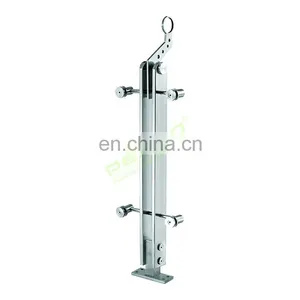 Factory Cheap Price Glass Post Handrails Stainless Steel Glass Railing Balustrade Wholesale In China thumbnail-3