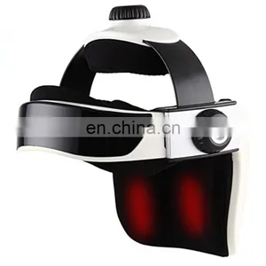 Homse Use Automatic Air Pressure Head Massage Helmet Dual Vibrating Electric Head Massager thumbnail-4