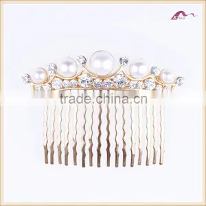 Fashion Crystal Tiara Crown Hair Comb For Wedding Accessories thumbnail-1