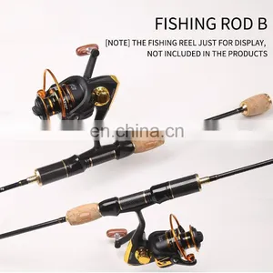 2 Segment Ultrafine 1.8m Carbon Fiber Fly Rod Spinning Fishing Lure Rod thumbnail-5