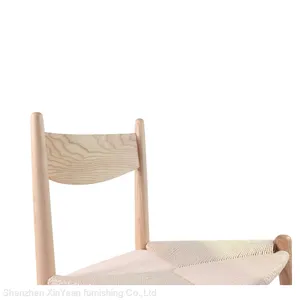 CH36 Wood and Rattan Chair Antique Oak Chairs Wooden Restaurant Chairs White Wooden Kitchen Chairs Wooden Chair With Handle thumbnail-3