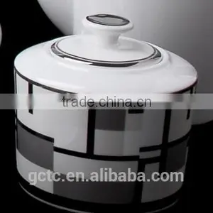 Bone China 15pcs Tea Set With Geometric Figure thumbnail-3