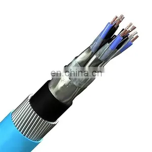 Fire Alarm Cable With Tinned Copper Drain Wire Aluminum Copper Shiled PUR Submarine Cable thumbnail-5