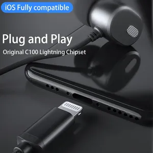 Make for Iphone Earbuds With Mic and Volume Controller Used for Iphone7 Iphone8 IphoneX Earphones thumbnail-3